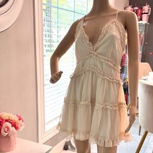 Windsor Ivory Ruffle Dress